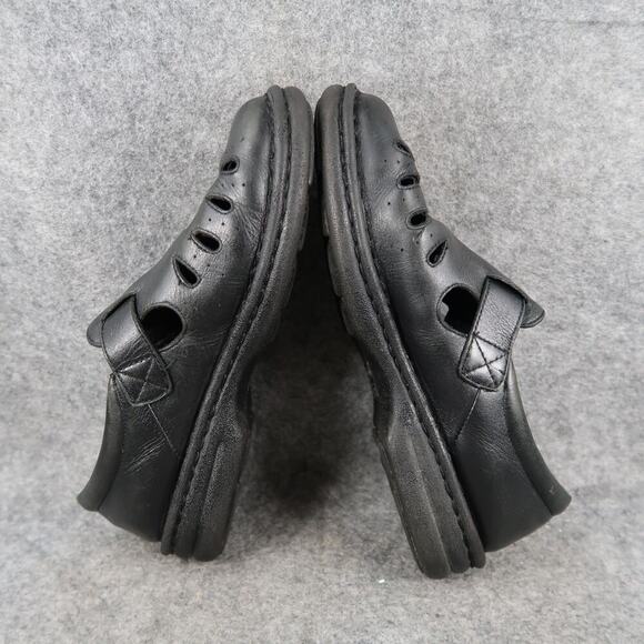 Propet Shoes Womens 6 Sandal Leather Comfort Clog Black Adjustable Strap Retro - Picture 8 of 13